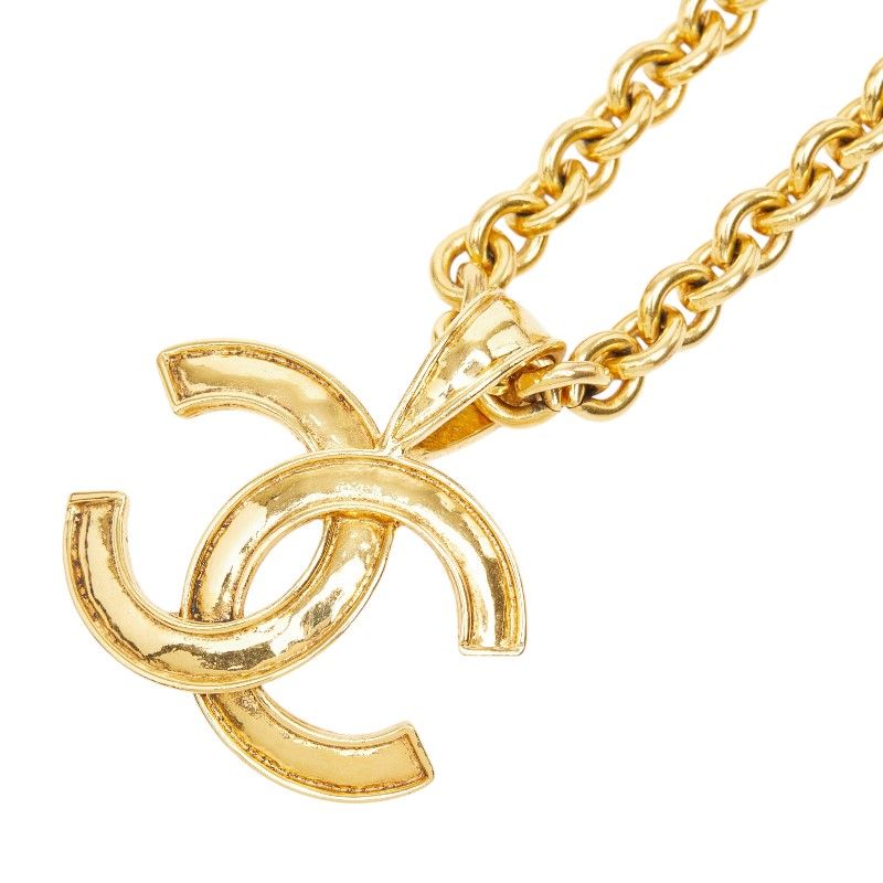 シャネル ココマーク チェーン ペンダント ネックレス ゴールド メッキ レディース CHANEL【1-0280320】