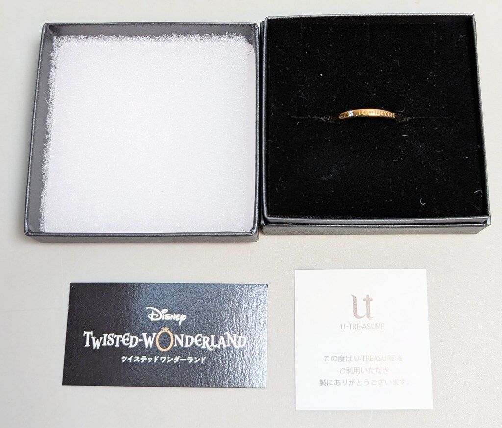 U-TREASURE Disney イグニハイド寮 メッセージリング 19号 K10 イエローゴールド