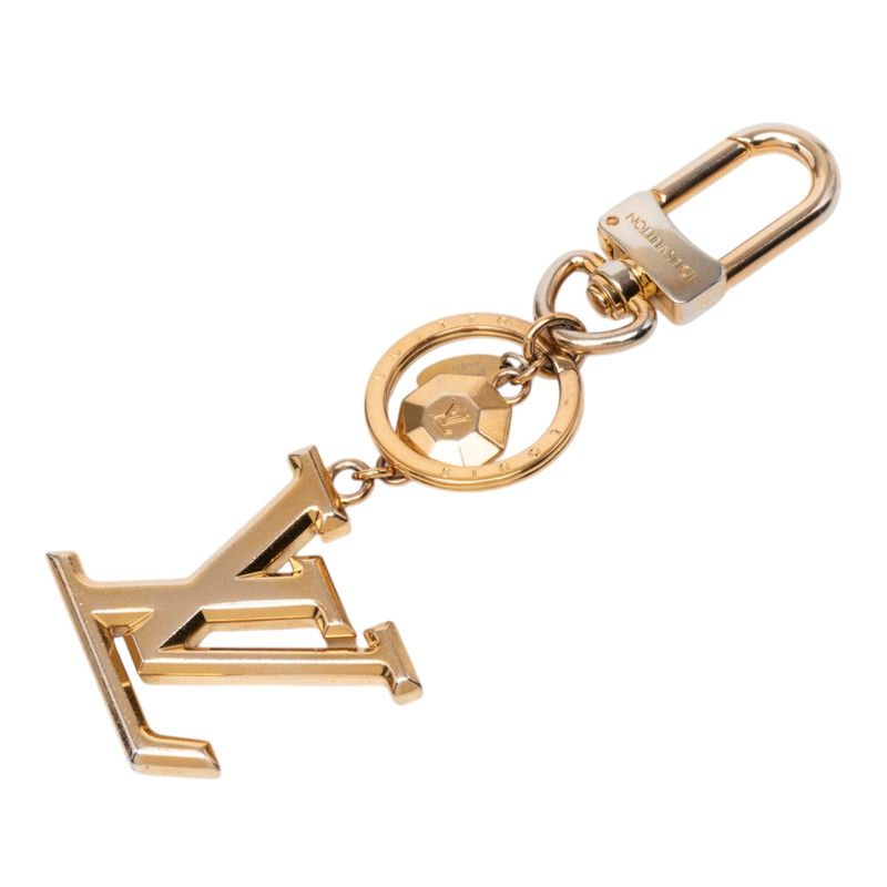 ルイ ヴィトン ポルトクレ LVファセット キーリング キーケース キーホルダー M65216 ゴールド メッキ レディース LOUIS VUITTON【228-81435】