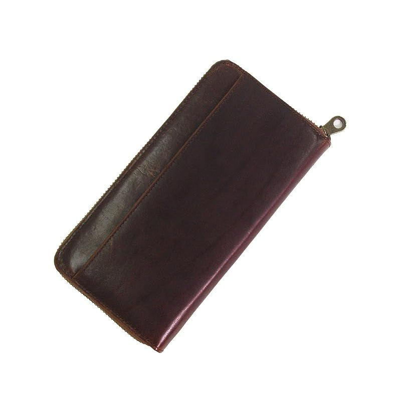 【新品】 【ベルト専門店のBelton】ラウンドファスナーの長財布 メンズ GENERALHISTORY ダークブラウン