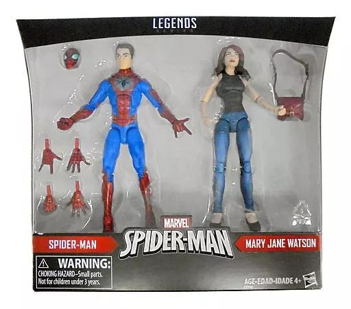 【中古】フィギュア スパイダーマン(オールニュー・オールディファレント・マーベル版)＆メリー・ジェーン 2パック 「スパイダーマン」 ハズブロアクションフィギュア 6インチ レジェンド MARVEL六本木ヒルズホットトイズストア限定