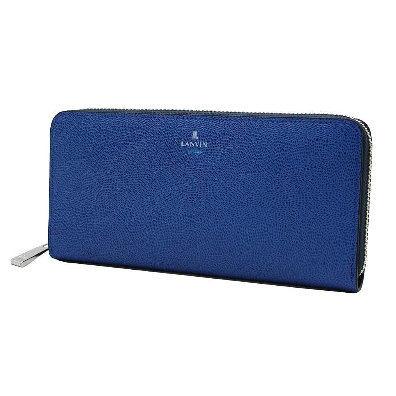 【新品】 [LANVIN en Bleu] ネビュラ小物 長財布 メンズ No.533605 ブルー