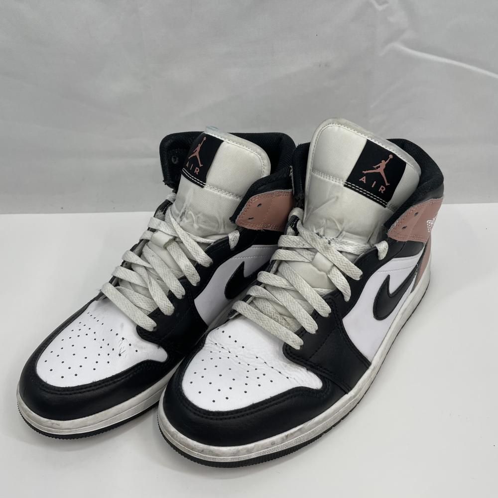 【中古】NIKE AIR JORDAN 1 MID Rust Pink 27.5cm DQ8426-100 ナイキ エアジョーダン[79]