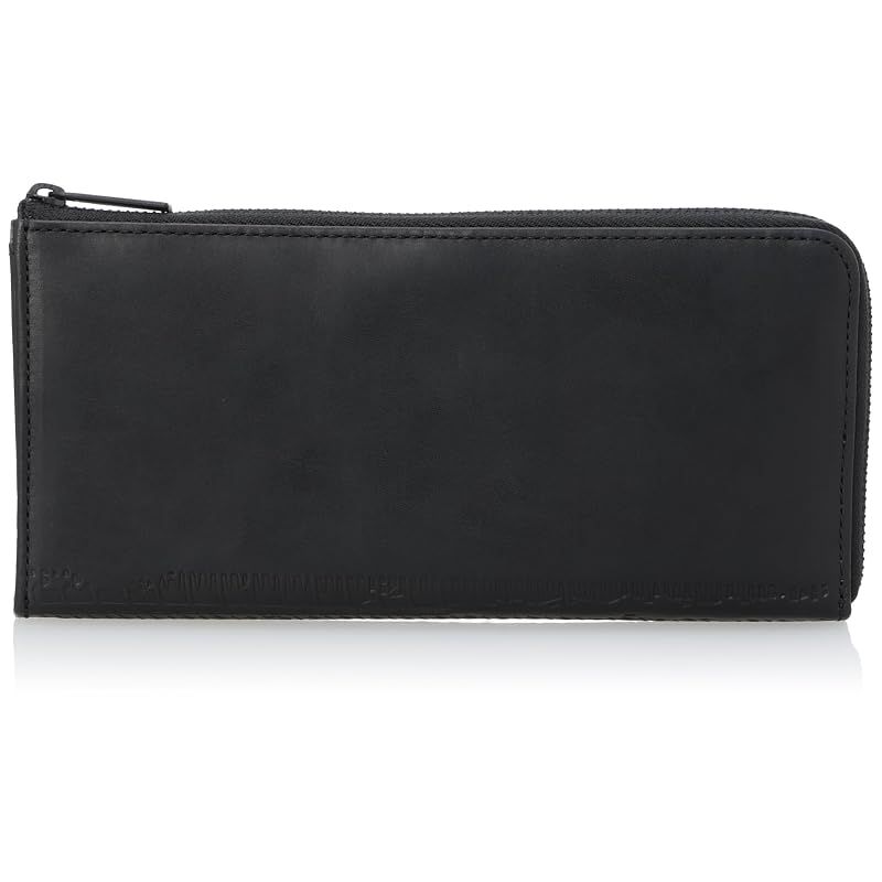 【新品】 [マディジャックスープ Muddy Jack Soup] お財布 長財布 薄型 大容量 仕切りポケット レザー 本革 L型ファスナー No.76184 黒 ブラック