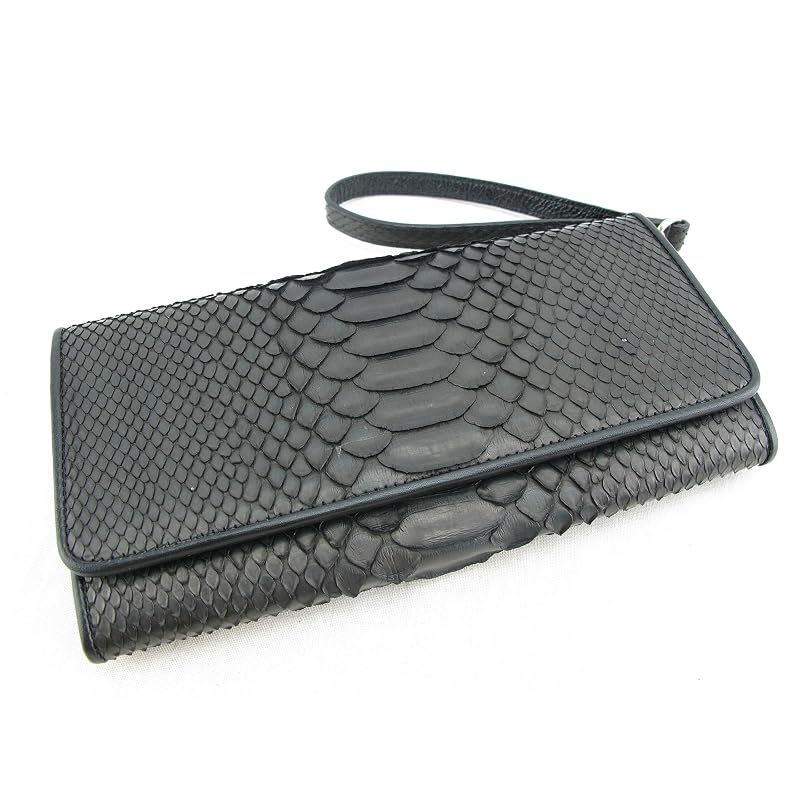 【新品】 [Pelgio] 高級な革の長財布★黒色