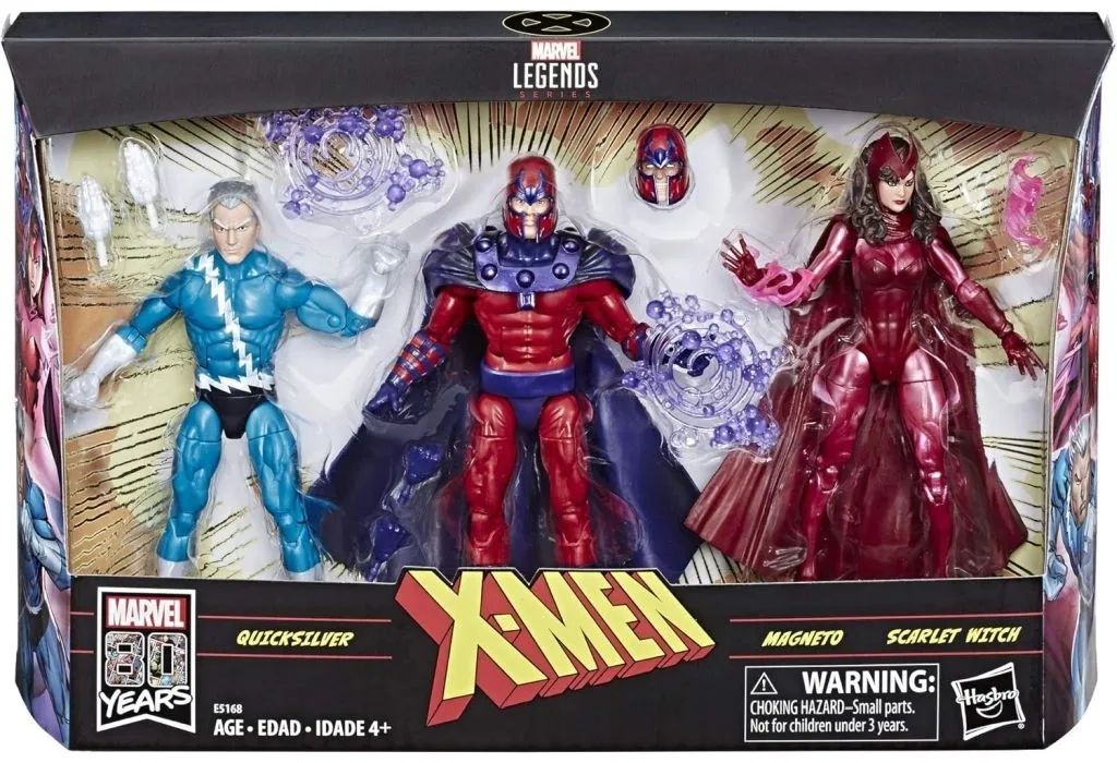 【中古】フィギュア クイックシルバー＆マグニート＆スカーレットウィッチ(3体セット) 「X-MEN」 ハズブロアクションフィギュア 6インチ レジェンド 6,660円