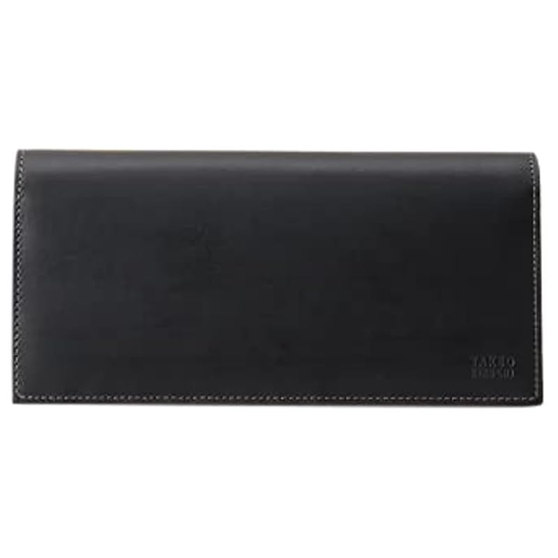 【新品】 [ タケオキクチ ] 財布 アンティーク調レザー 2つ折り長財布 07001530 メンズ ブラック(519) 00