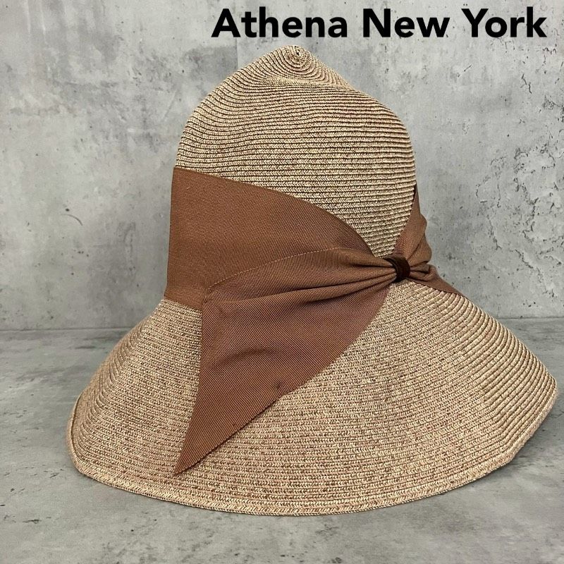 美品♡アシーナニューヨーク Risako 麦わら帽 ストローハット現行 近年 Athena New York アシーナニューヨーク Risako リサコ ストローハット