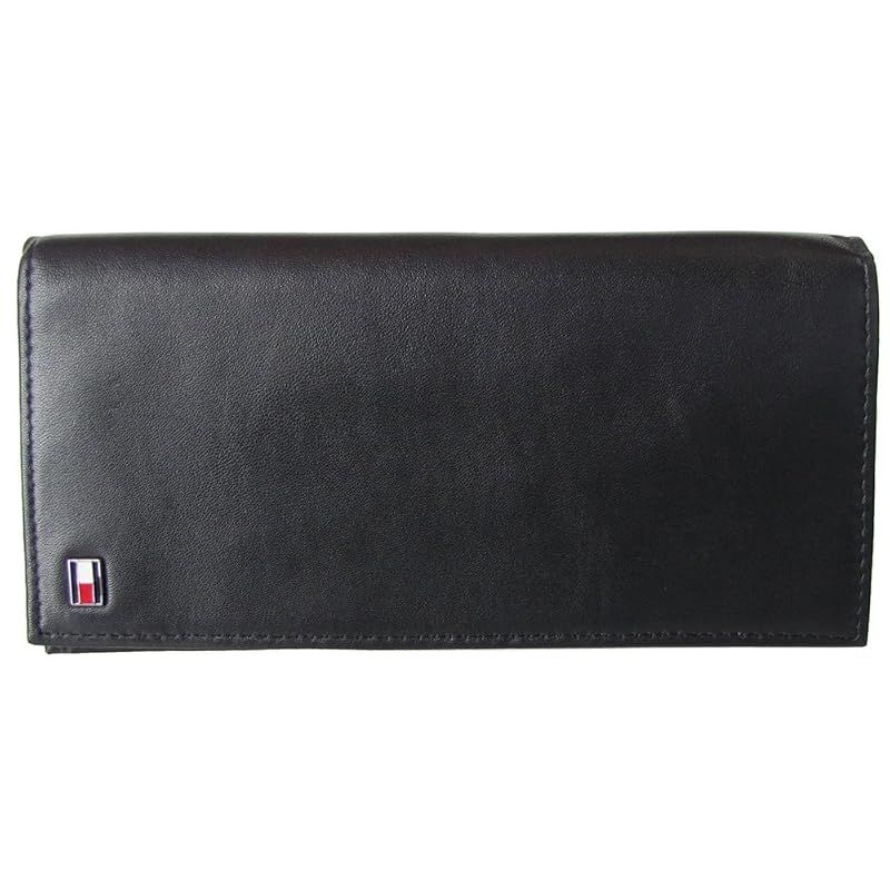 【新品】 [トミーヒルフィガー] 長財布 ブラック 31TL19X008 001 [並行輸入品]