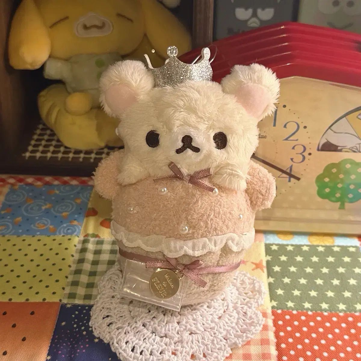リラックマ x Maison de FLEUR メゾン ド フルール コリラックマ バッグ チャーム マスコット ぬいぐるみ