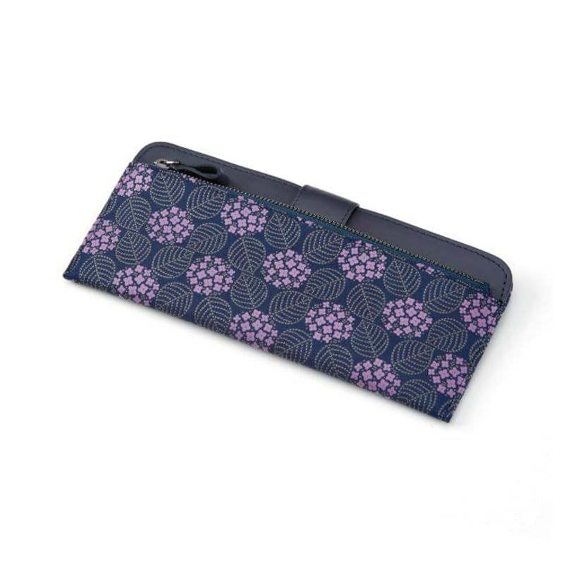 【新品】 [印傳屋] いんでんや 印伝 みその あじさい 紫陽花 伝統工芸品 甲州印伝 鹿革 漆 オリジナル ブランド ([No.8003]) 11,173円