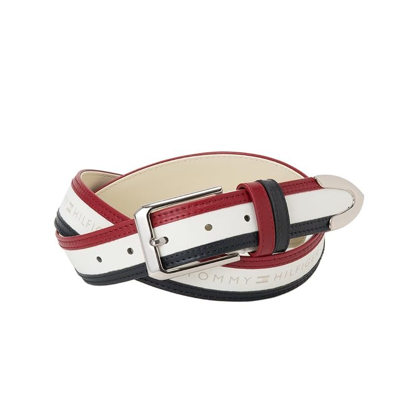 【新品】 TOMMY HILFIGER GOLF(トミー ヒルフィガー ゴルフ) ゴルフベルト ユニセックス トミーロゴベルト ホワイト フリーサイズ(カット可能) THMB5FV1