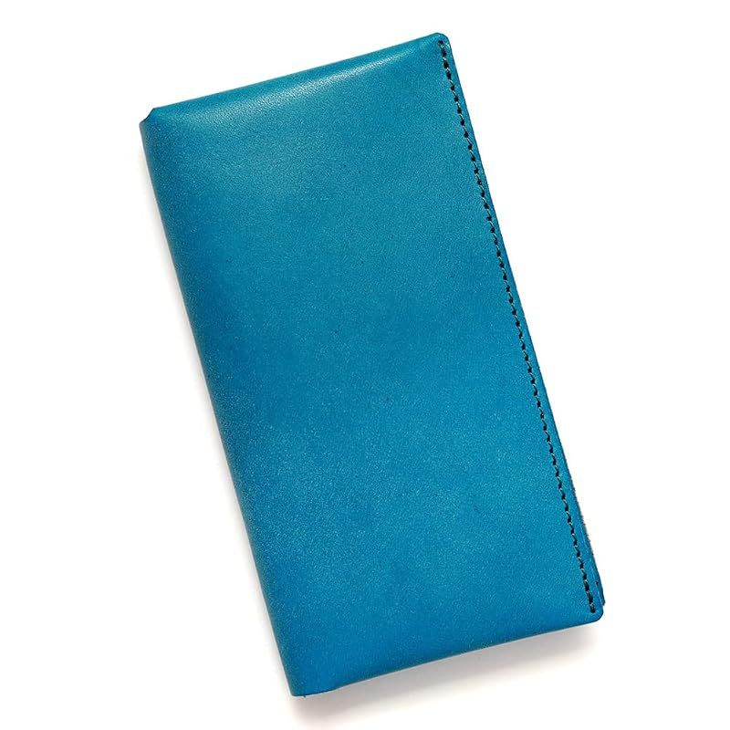 【新品】 アジリティアッファ(AGILITY affa)『リキッド』長財布 小さめ 小さい コンパクト 本革 レザー 二つ折り長財布 シンプル 薄型 極小(ターコイズ)ボディバッグ・ウエストポーチ