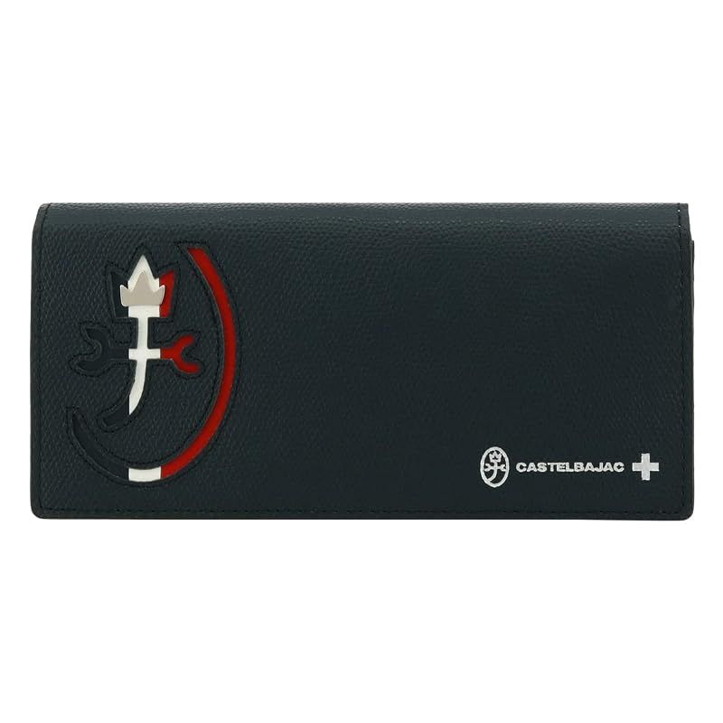【新品】 [カステルバジャック] 長財布 かぶせ 本革 メンズ カルネ 032614 レザー 【01】 ブラック