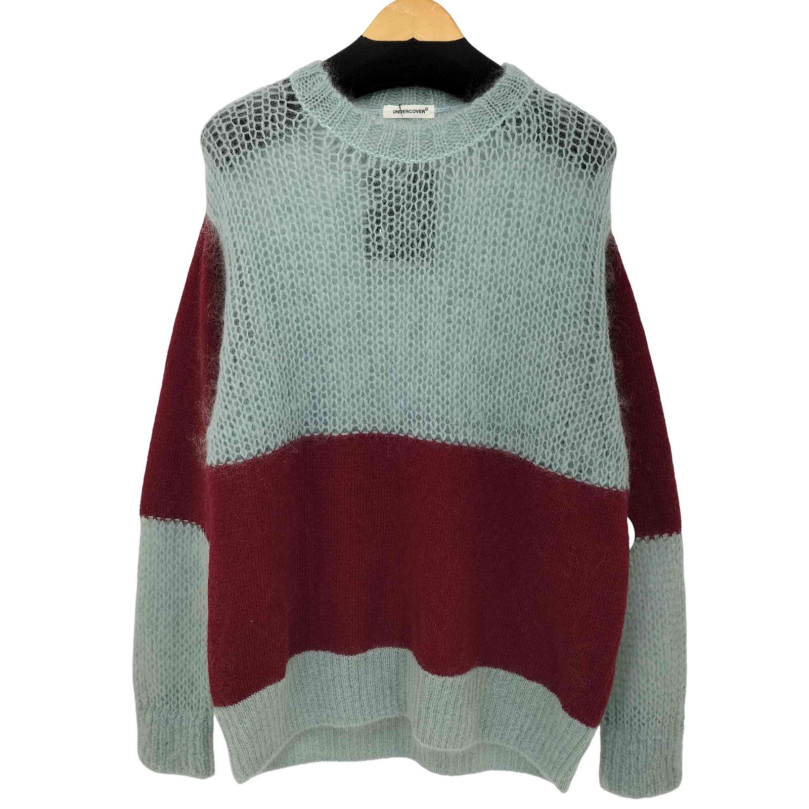 アンダーカバー UNDERCOVER 25AW MOHAIR-BLEND STRIPED SWEATER モヘア ブレンド ストライプ セーター メンズ JPN：3