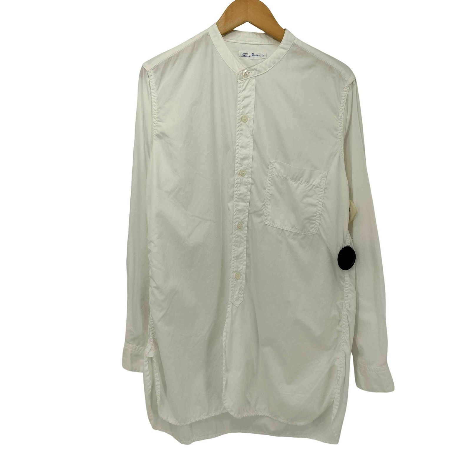 サンリミット Sans limite 2本針スタンドカラー WASHED メンズ 0