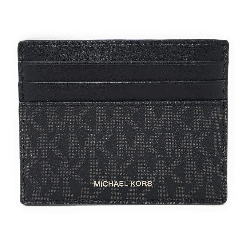 【新品】 Michael Kors メンズ クーパー トール カードケース 財布, ブラック, One Size, ミニマリスト