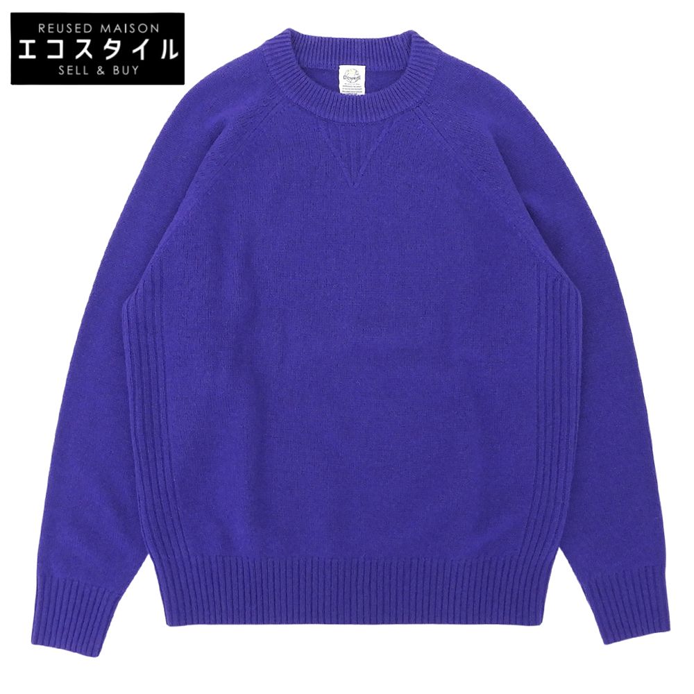 D.C.WHITE　ディーシーホワイト　クルーネック カシミヤ ニット トップス メンズ パープル M　M 6,518円