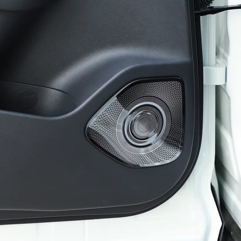 N◆Onami 日産 エクストレイル スピーカーカバー ドアスピーカーリング インテリアパネル 内装パーツ 用のNISSAN X-TRAIL T33/SNT33 ステンレス 4P【ブラック】22X-TR21-BK a93188de 7,578円