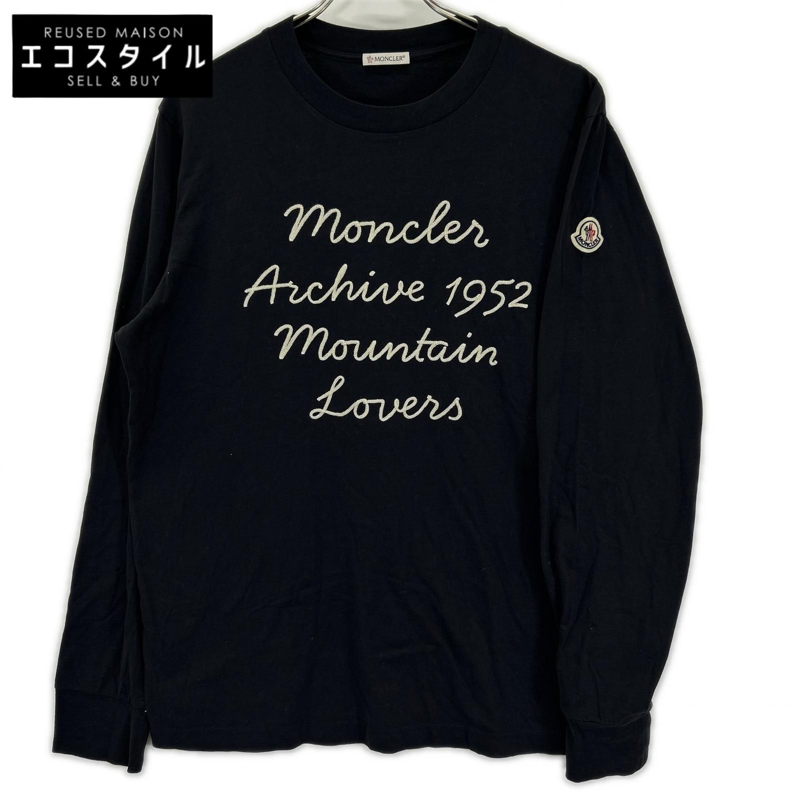 MONCLER　モンクレール　【24年製】J20918D00015 LS T-SHIRT ロゴ刺繍 長袖Tシャツ　S