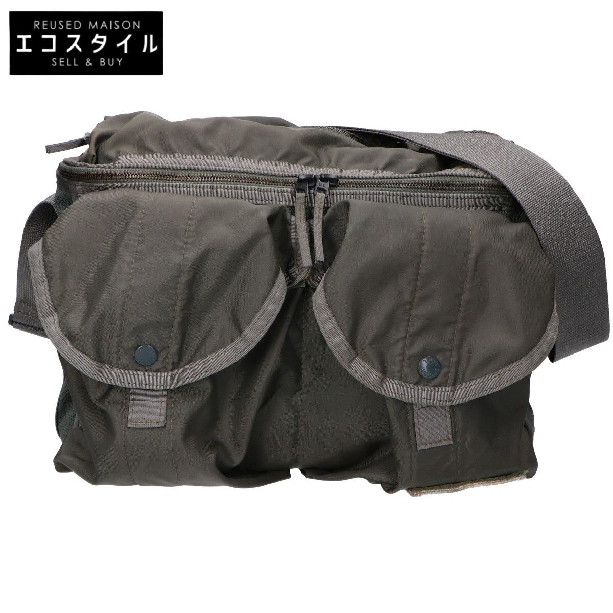 LUGGAGE LABEL　ラゲッジレーベル　カーキ 967-05720 CARGO/カーゴ ショルダーバッグ　-