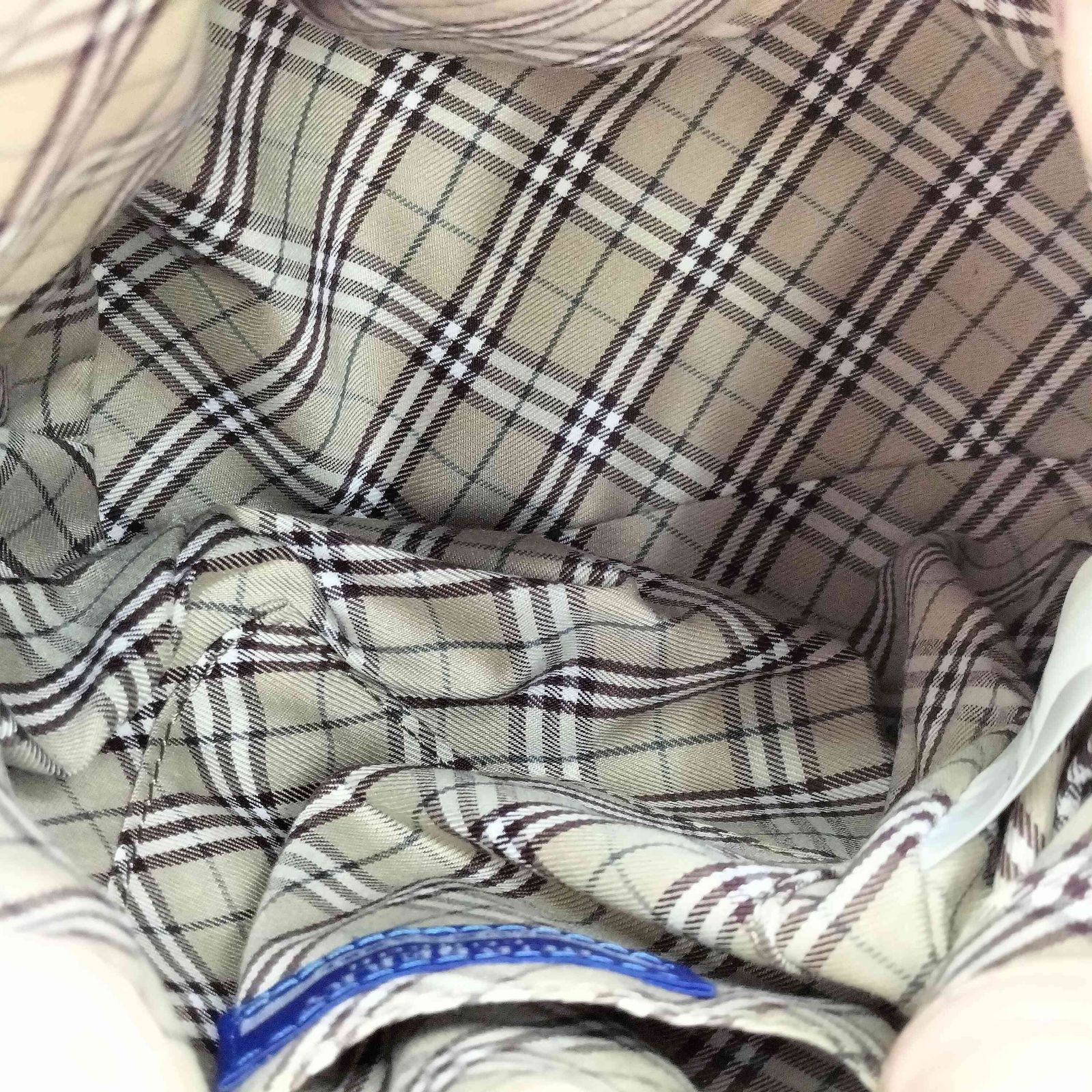 バーバリーブルーレーベル BURBERRY BLUE LABEL 裏地チェック スタッズ