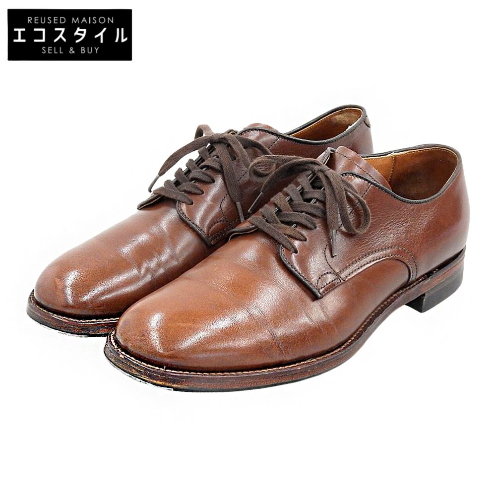 Alden　オールデン　レザー ミリタリーラスト プレーントゥシューズ メンズ ブラウン 8 1/2 53713　8.5