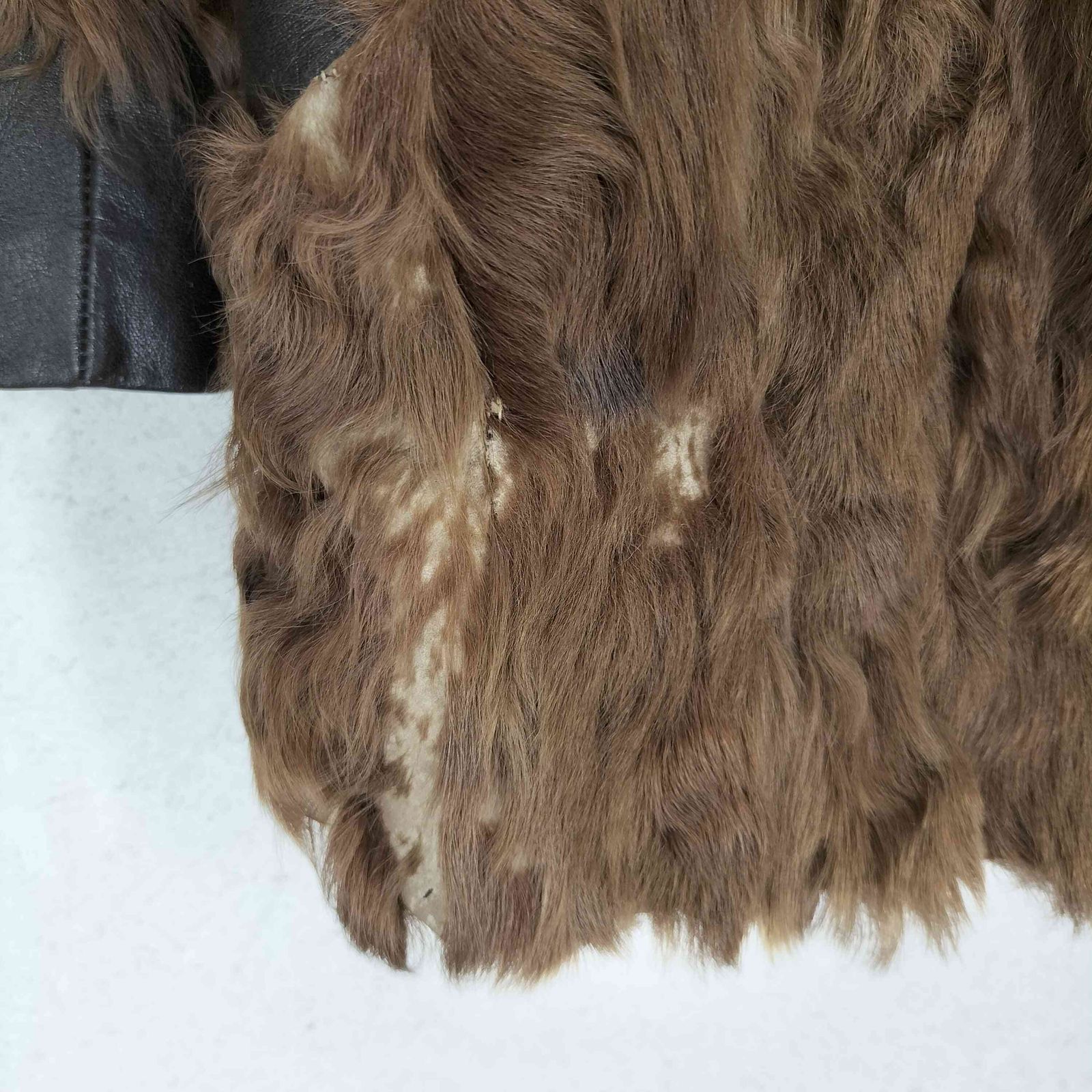 ユーズドフルギ USED古着 real fur jacket リアルファージャケット