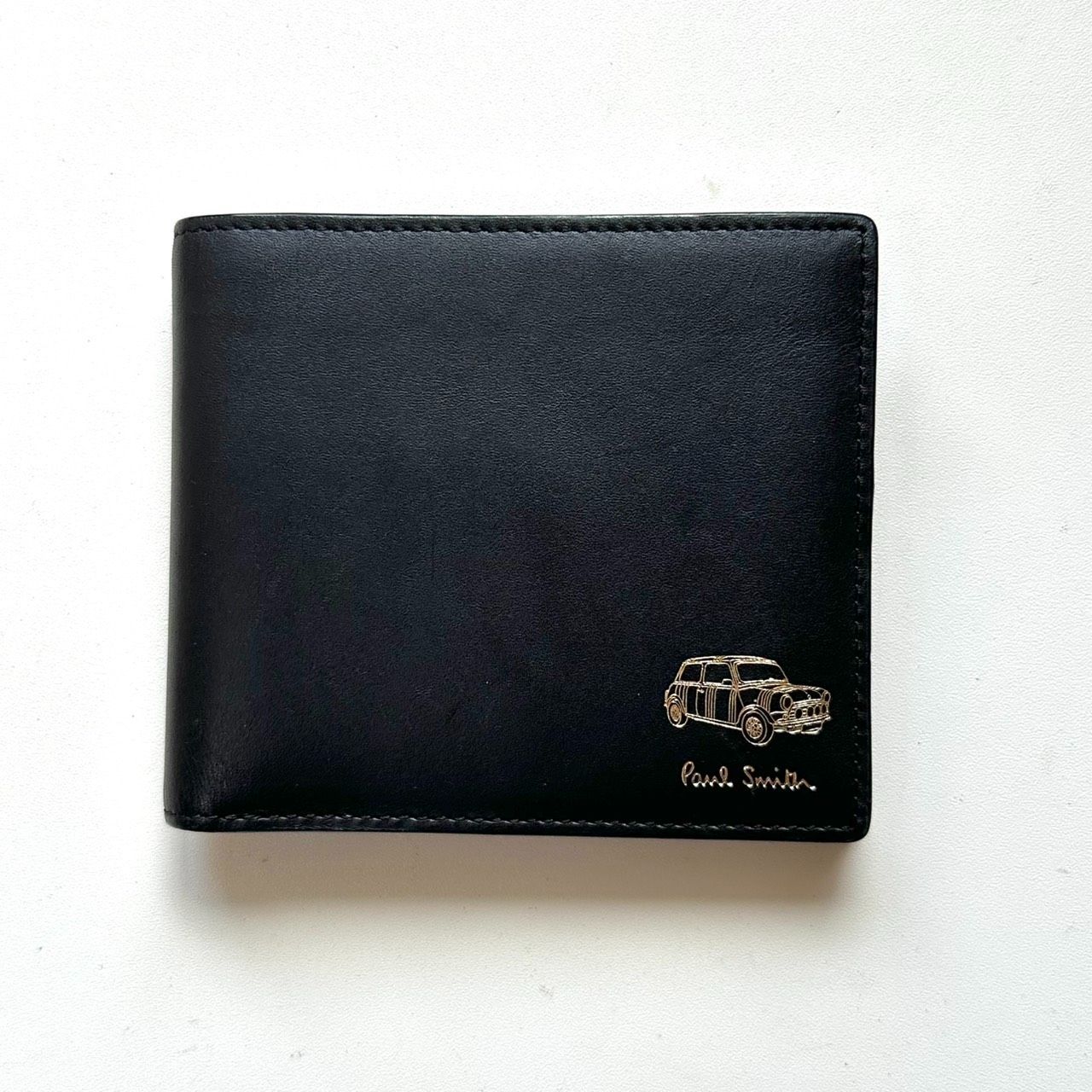 ポールスミス　Paul Smith 二つ折り財布　ミニクーパー　ブラック