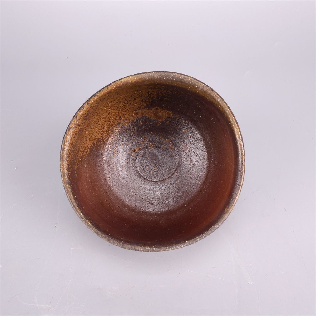 備前焼 【末石高仙】作 茶碗 高8.5㎝ 幅12.5㎝ ／箱付 美品CS154