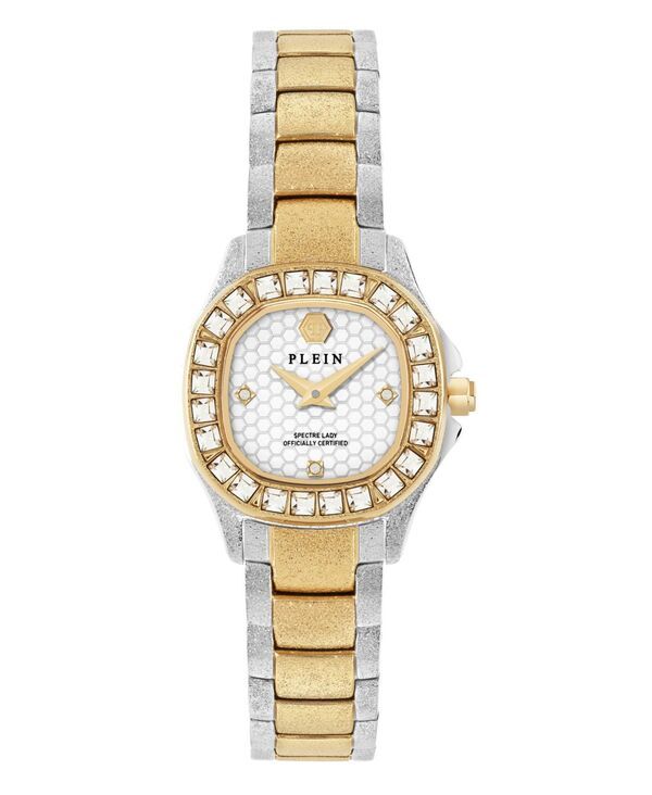 フィリッププレイン レディース アクセサリー 腕時計 Tシャツ Philipp Plein Womens Two Tone Stainless Steel Watch 23mm Two Tone