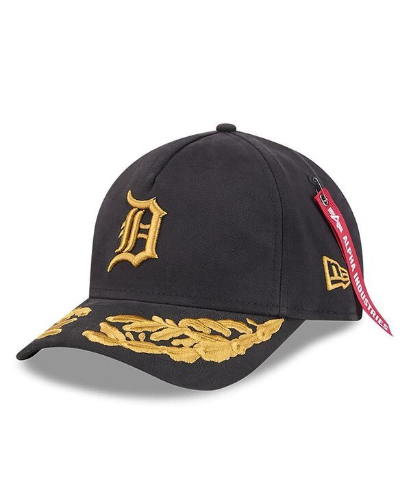 ニューエラ メンズ アクセサリー 帽子 New Era Mens Black Detroit Tigers AFrame 9FORTY Adjustable Hat Black ブラック 13,485円