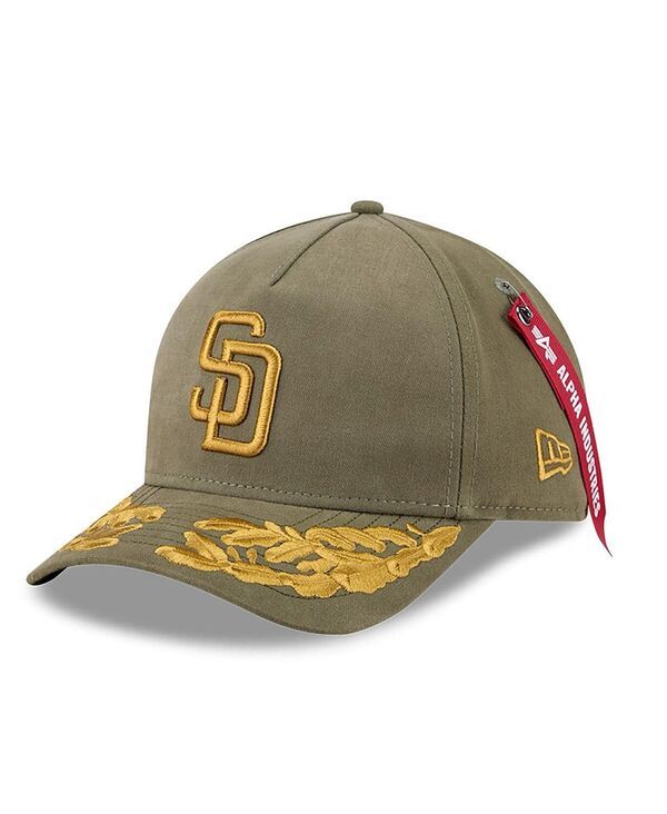 ニューエラ メンズ アクセサリー 帽子 New Era Mens Olive San Diego Padres AFrame 9FORTY Adjustable Hat Olive オリーブ