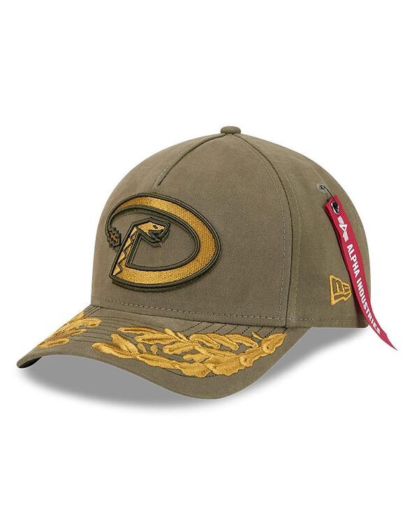 ニューエラ メンズ アクセサリー 帽子 New Era Mens Olive Arizona Diamondbacks AFrame 9FORTY Adjustable Hat Olive オリーブ