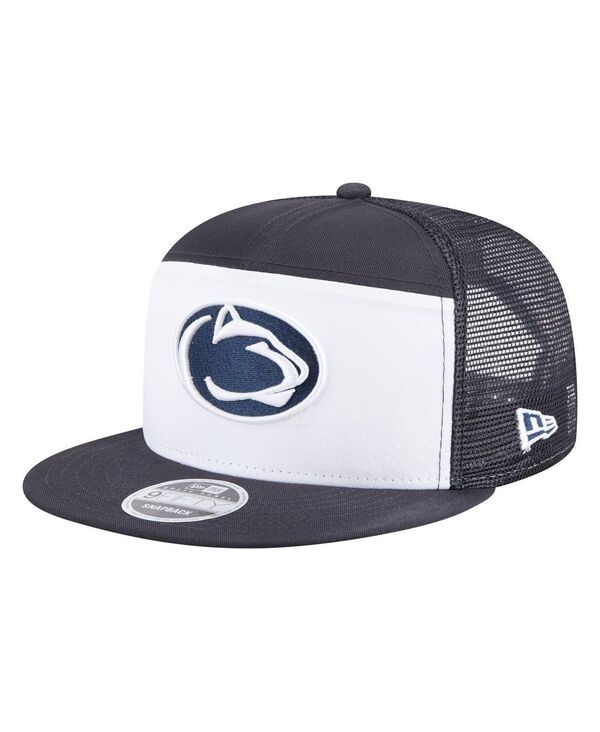 ニューエラ メンズ アクセサリー 帽子 New Era Mens NavyWhite Penn State Nittany Lions Outdoor Wide Panel 9FIFTY Snapba