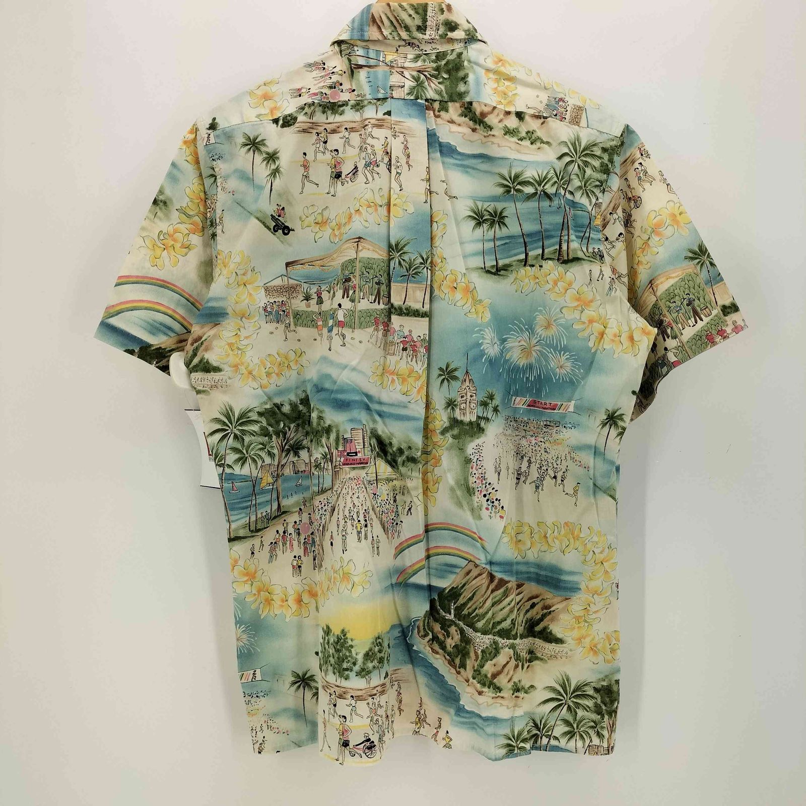 レインスプーナー Reyn Spooner 90S 水着タグ 総柄 プリント アロハ