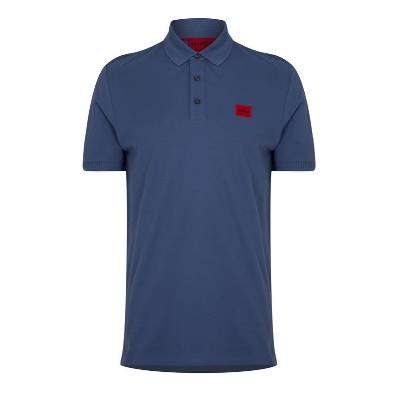 フューゴ メンズ トップス Tシャツ ポロシャツ Hugo Dereso Polo Shirt Open Blue 479 ブルー