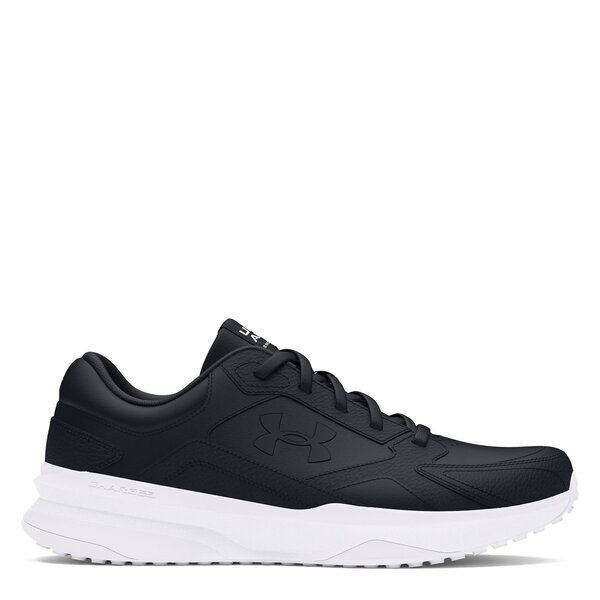 アンダーアーマー メンズ シューズ スニーカー Under Armour Edge LTHR BlackWhite ホワイト