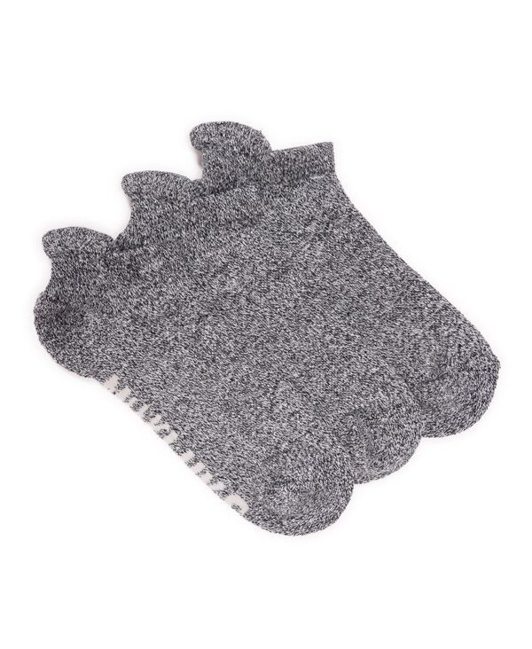 ムクルクス レディース アンダーウェア 靴下 ナイロン アンクル MUK LUKS Womens 3 Pack Nylon Compression Ankle Socks One Black ブラック