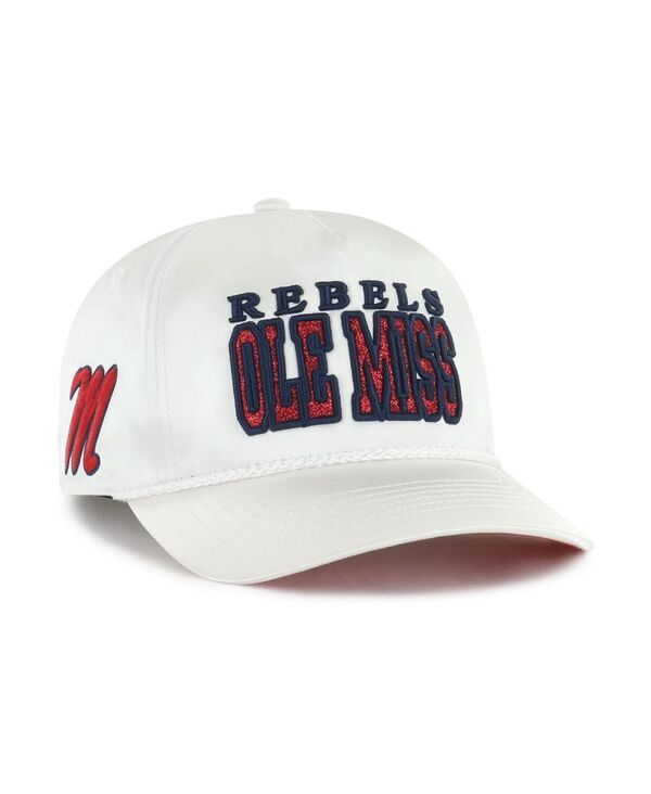 47 ブランド レディース アクセサリー 帽子 47 Brand Womens White Ole Miss Rebels Outspoken Hitch Adjustable Hat White ホ