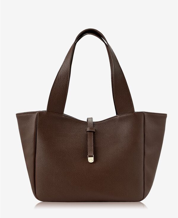 ギギニューヨーク レディース バッグ レザー GiGi New York Mercer Pebbleather Tote Bag Chocolate Brown ブラウン 103,290円