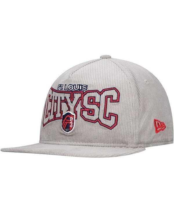 ニューエラ メンズ アクセサリー 帽子 コーデュロイ New Era Mens Gray St Louis City SC Corduroy Golfer Adjustable Hat Gray グレ 8,386円