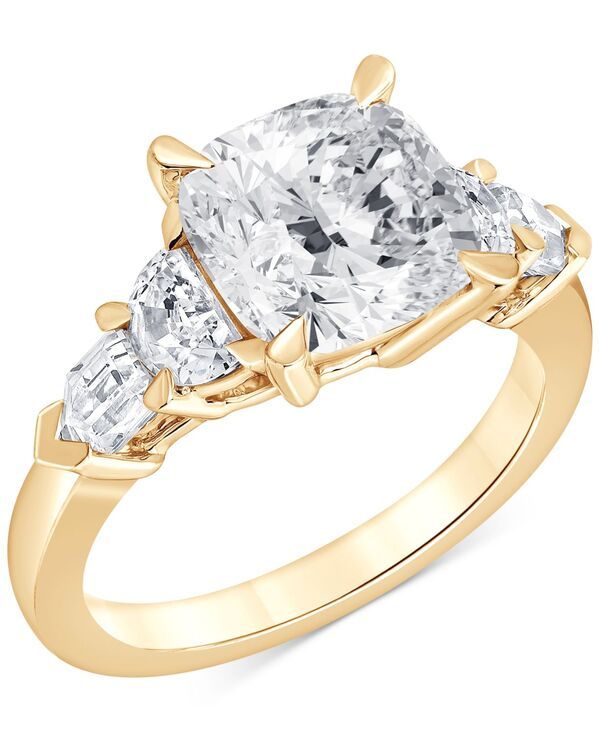 バッジェリーミシュカ レディース アクセサリー リング Badgley Mischka IGI Certified Lab Grown Diamond CushionCut Five Stonenga