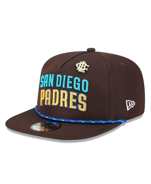 ニューエラ メンズ アクセサリー 帽子 New Era Mens Brown San Diego Padres 2025 Big League Chew Golfer Snapback Hat Bro
