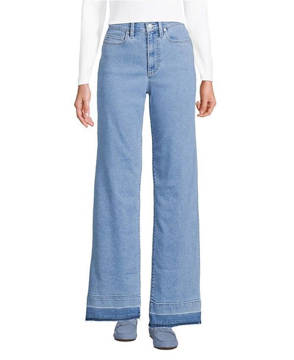 ランズエンド レディース ボトムス デニムパンツ ワイドレッグ ジーンズ Lands End Womens Recover High Rise Wide Leg Blue Jeans Hutton b 16,671円