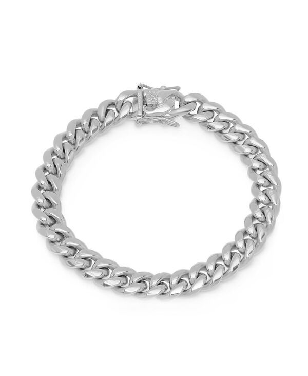 スティールタイム メンズ アクセサリー ブレスレット・バングル・アンクレット Tシャツ STEELTIMEnstainlessteel Miami Cuban Chain Link Style Bra