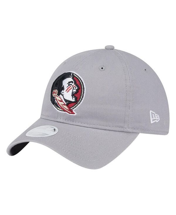 ニューエラ レディース アクセサリー 帽子 ロゴ New Era Womens Gray Florida State Seminoles Logo 9TWENTY Adjustable Hat Gra 7,485円
