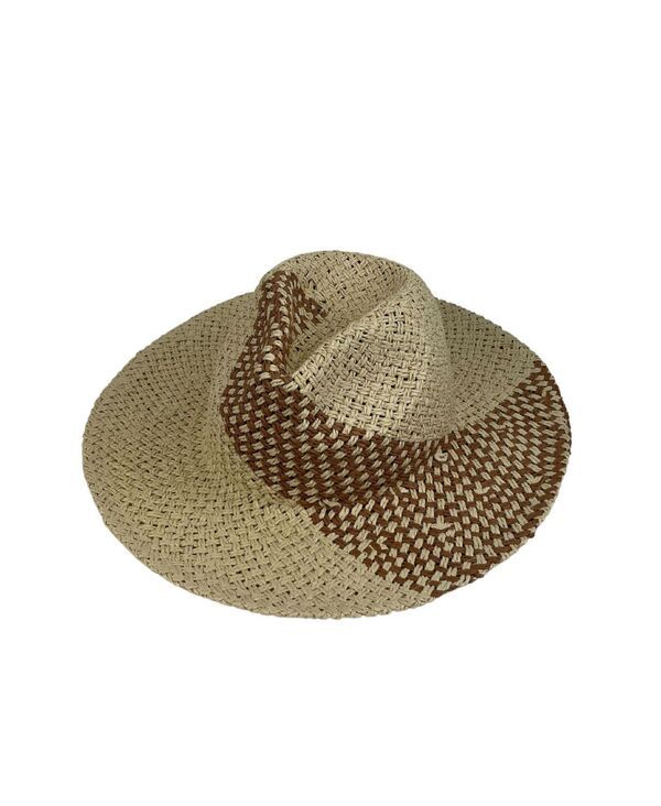 マーカスアドレール レディース アクセサリー 帽子 Marcus Adler Womenstraw Panama Hat with Color Detail Tan タン