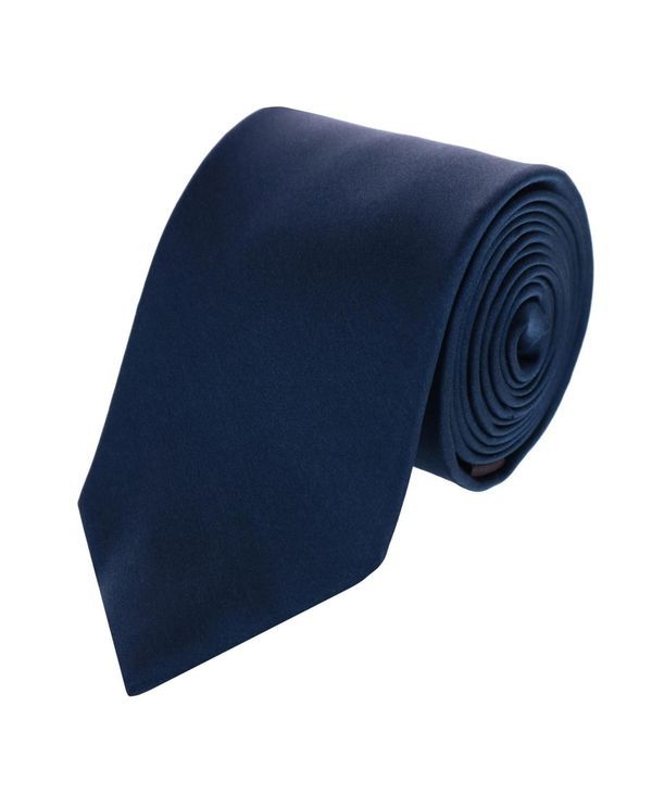トラファルガー メンズ アクセサリー ネクタイ シルク TRAFALGAR Mens Sutton Solid Color Silk Necktie Navy ネイビー