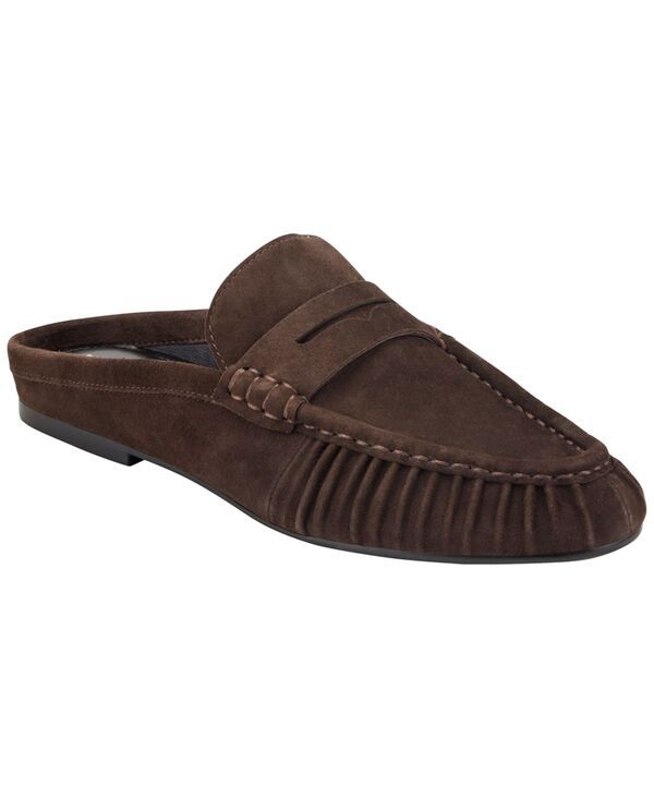 マーク・フィッシャー レディース シューズ パンプス ローファー Marc Fisher LTD Womens Jaynie SlipOn Mule Loafers Dark Brown Suede